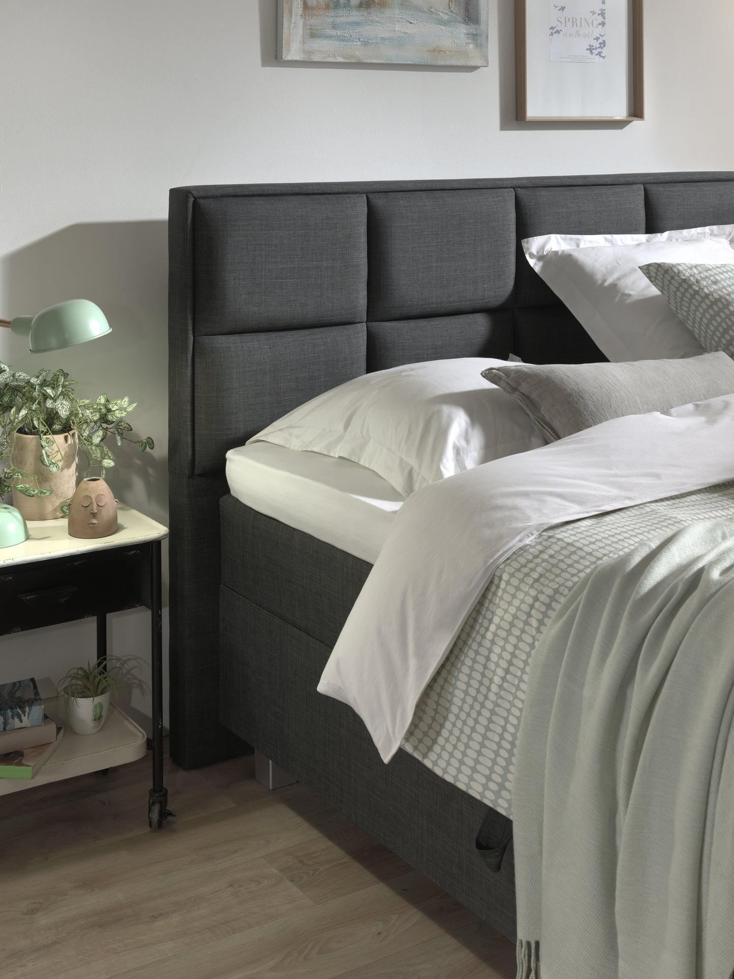 Opbergboxspring Grande Antraciet 180x200