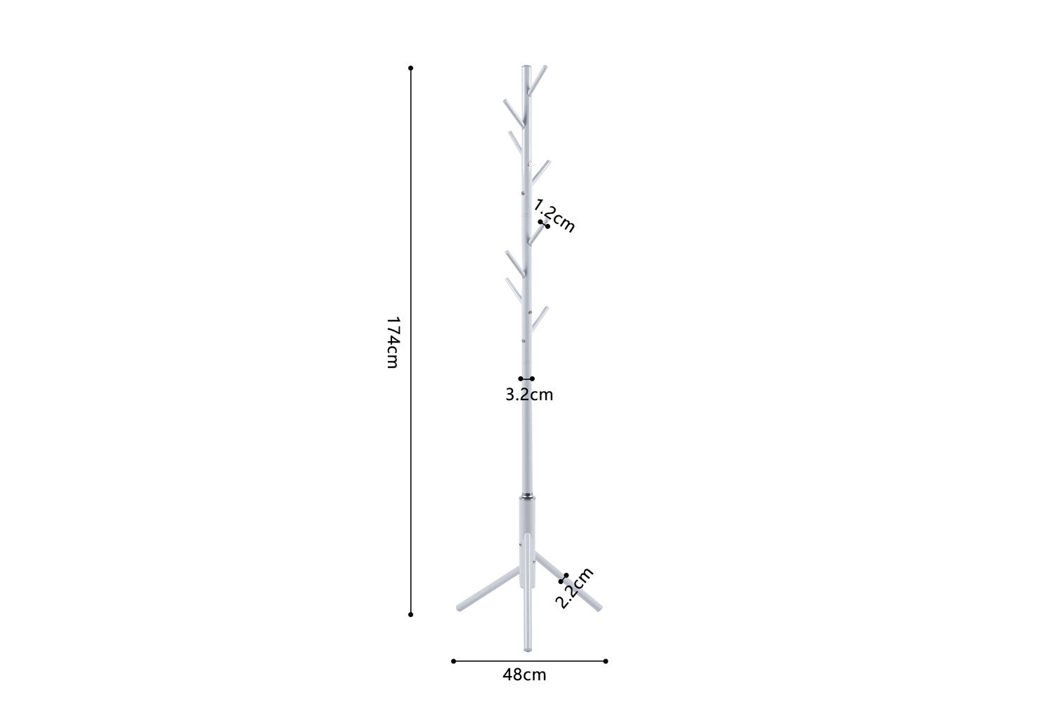 Coat rack 'Kassie' White