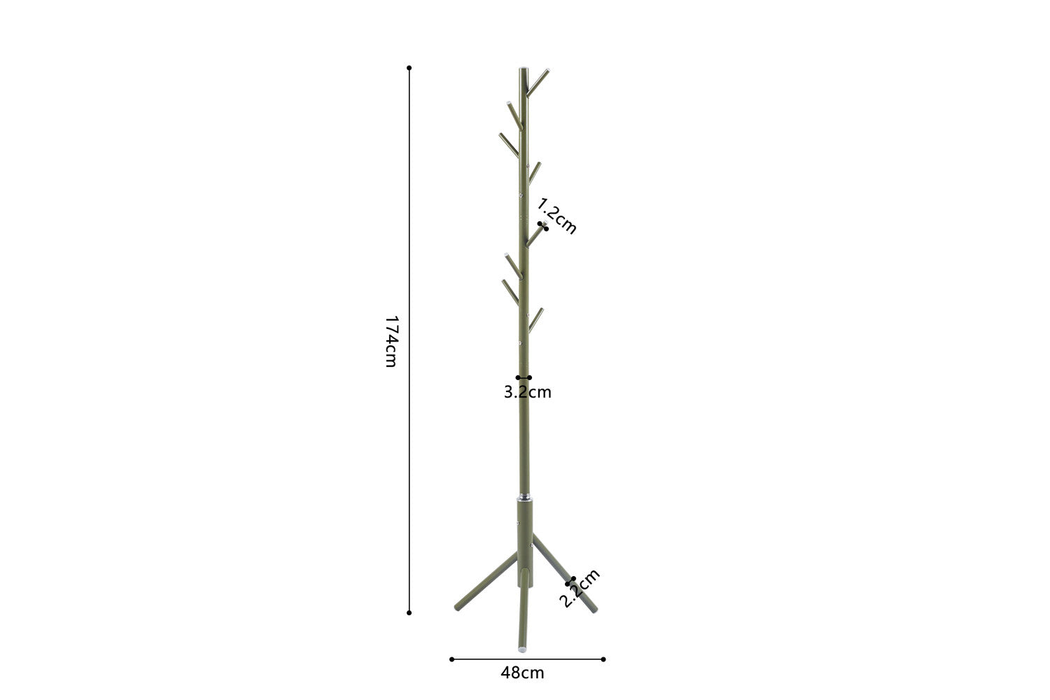 Coat rack 'Kassie' Green