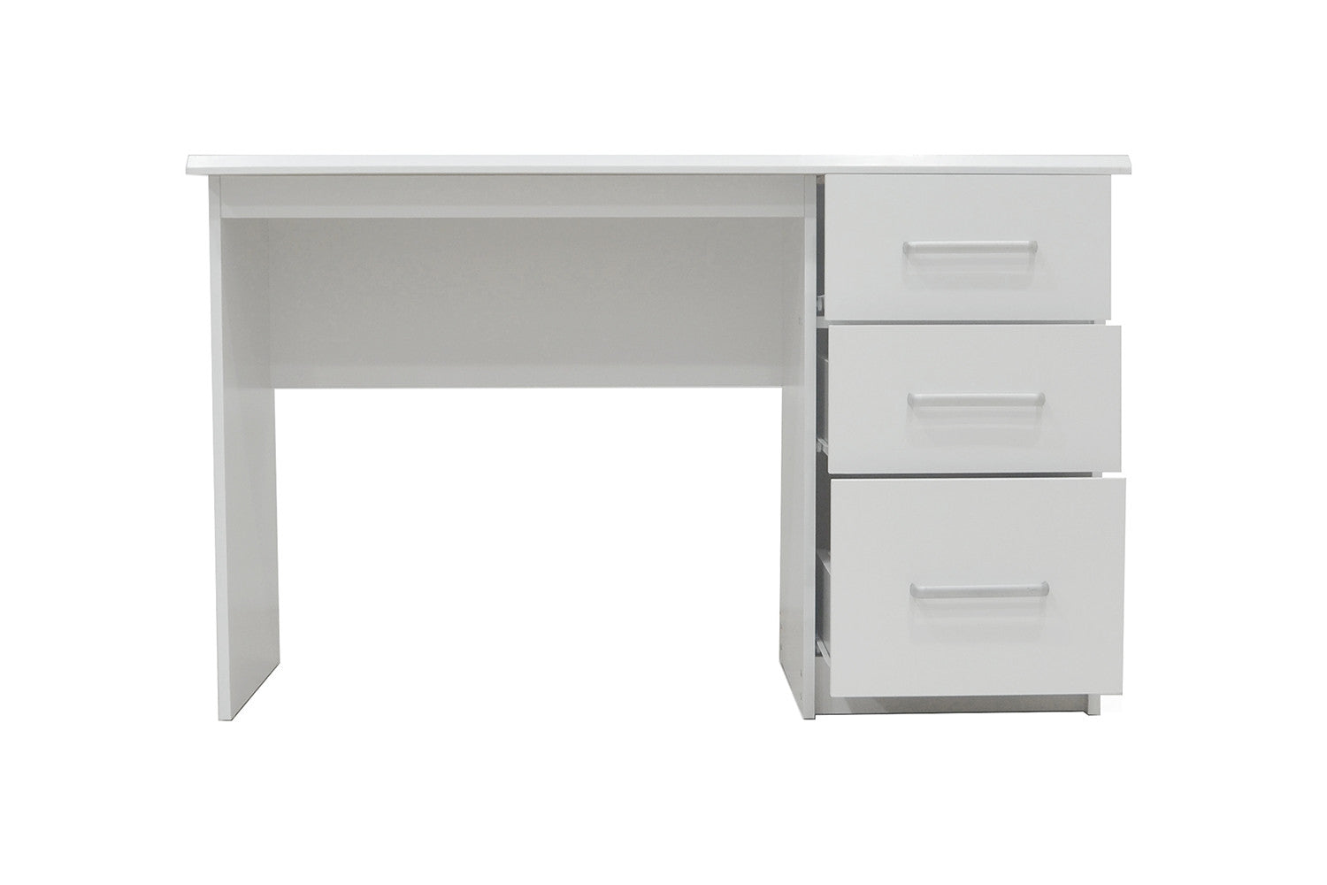 Desk 'Mateo' 3 drawers White