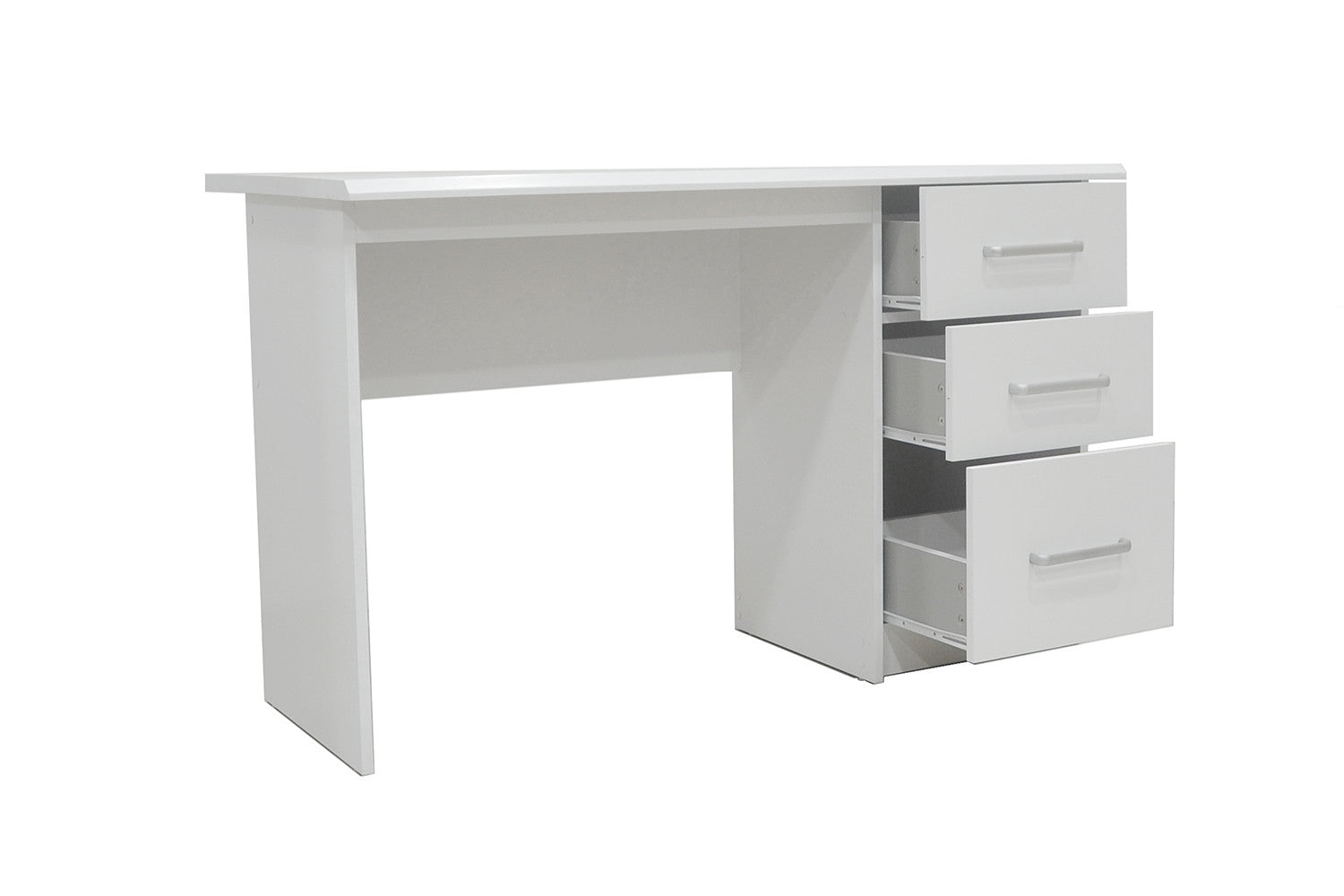 Desk 'Mateo' 3 drawers White