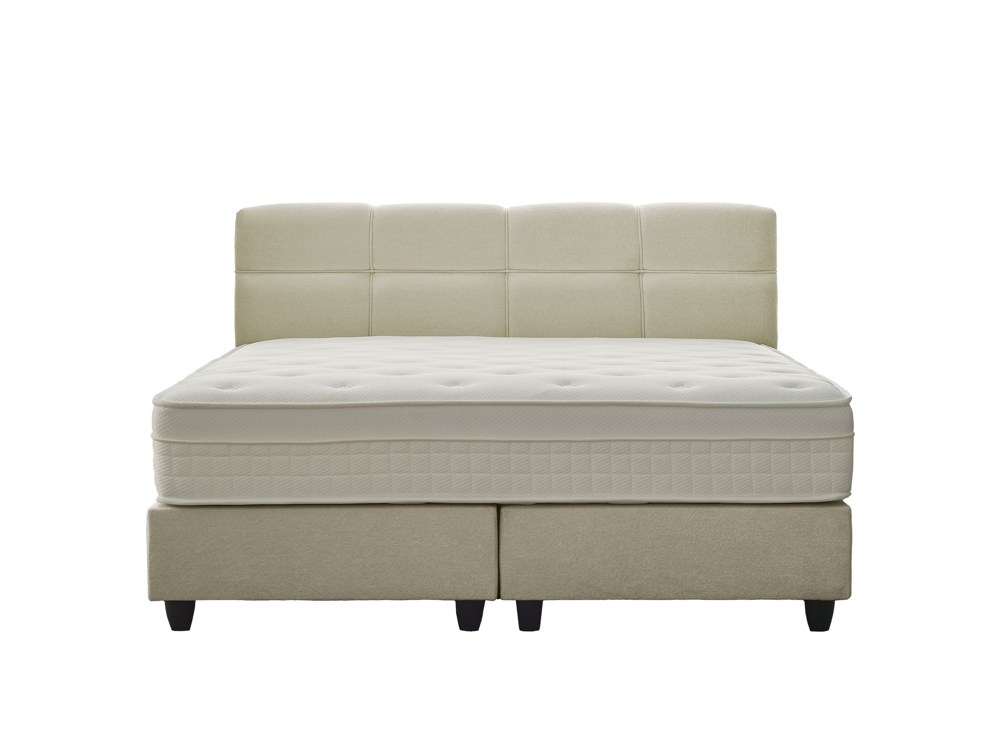 Boxspring Vida Teddy Bouclé Beige 160x200