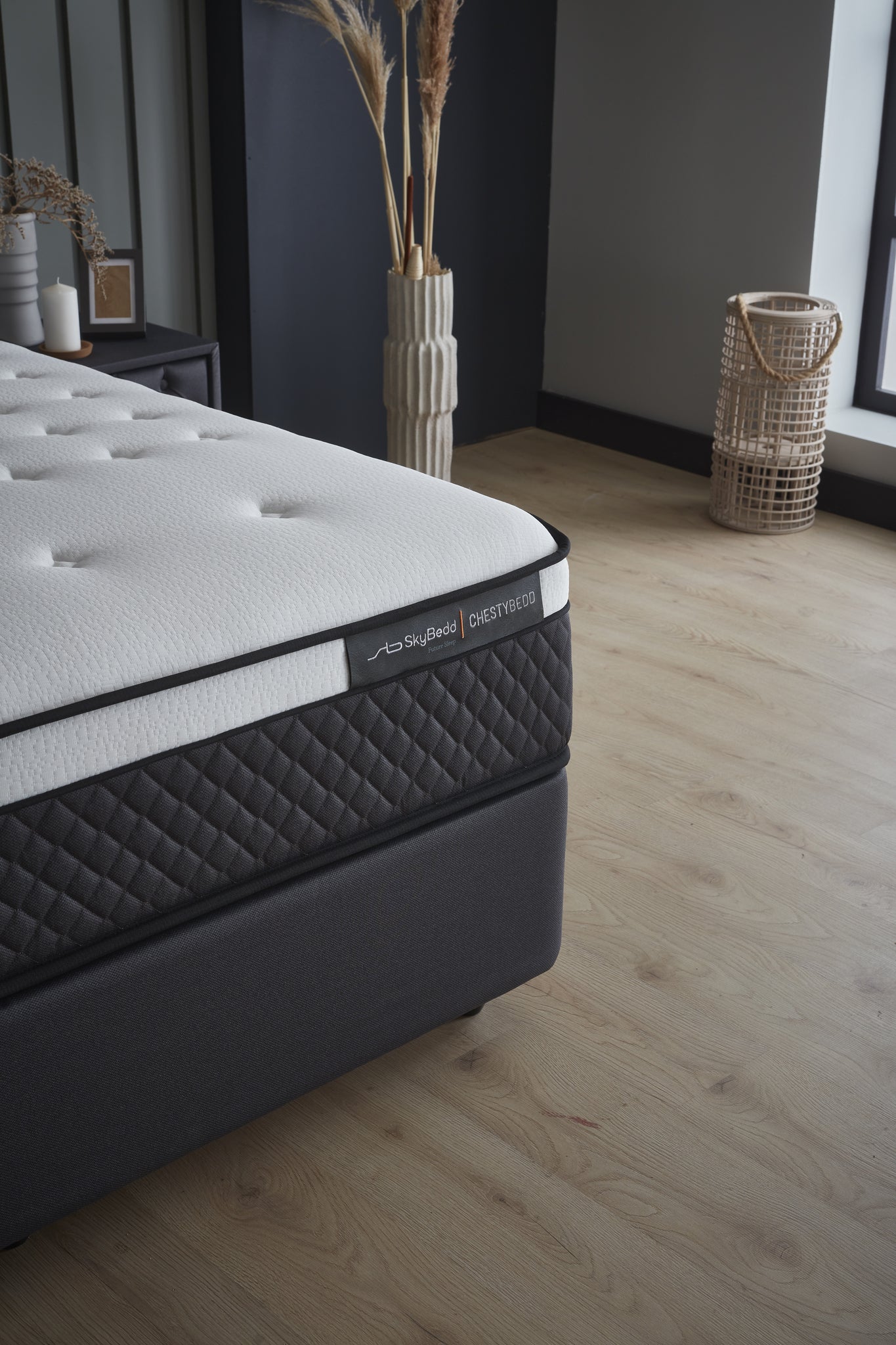 Chestybedd Anthracite 90x200 Single Storage Box Spring