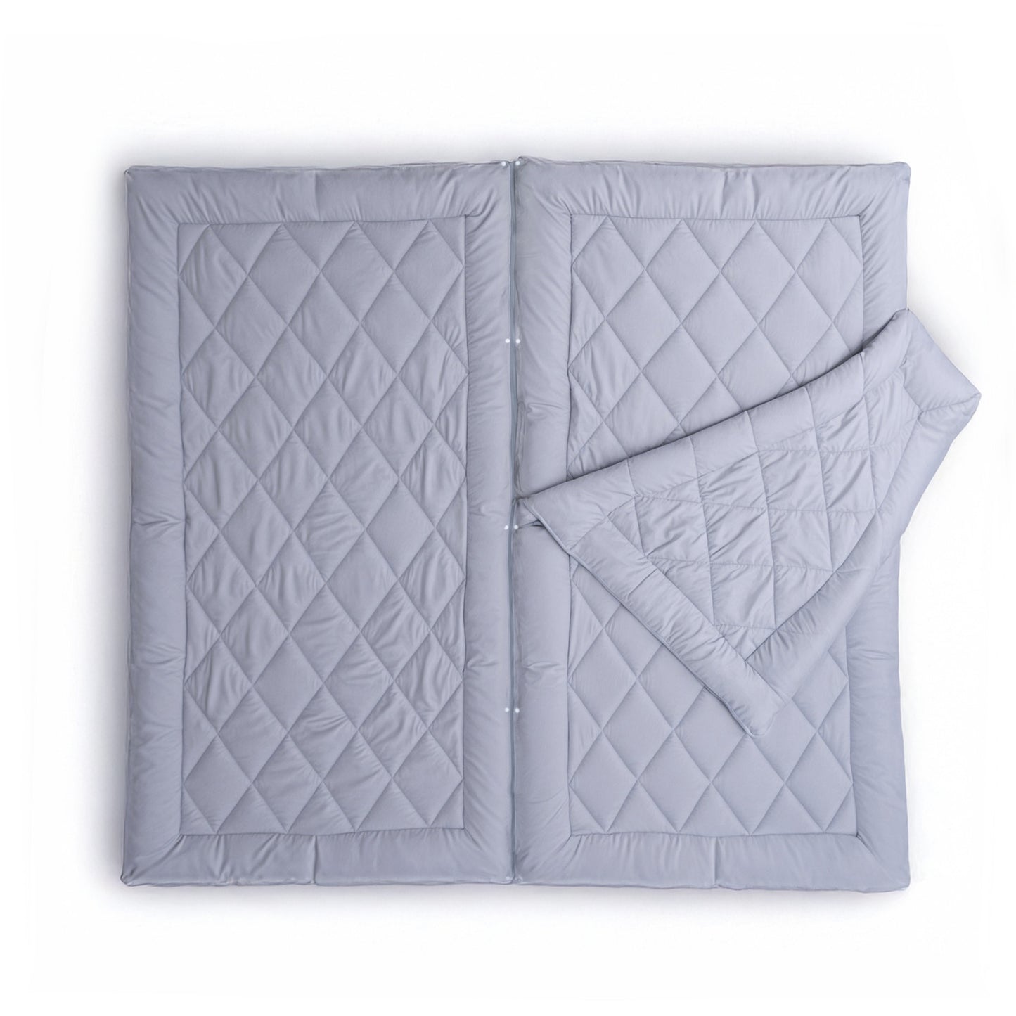 Partnerdekbed Grijs 240 x 220