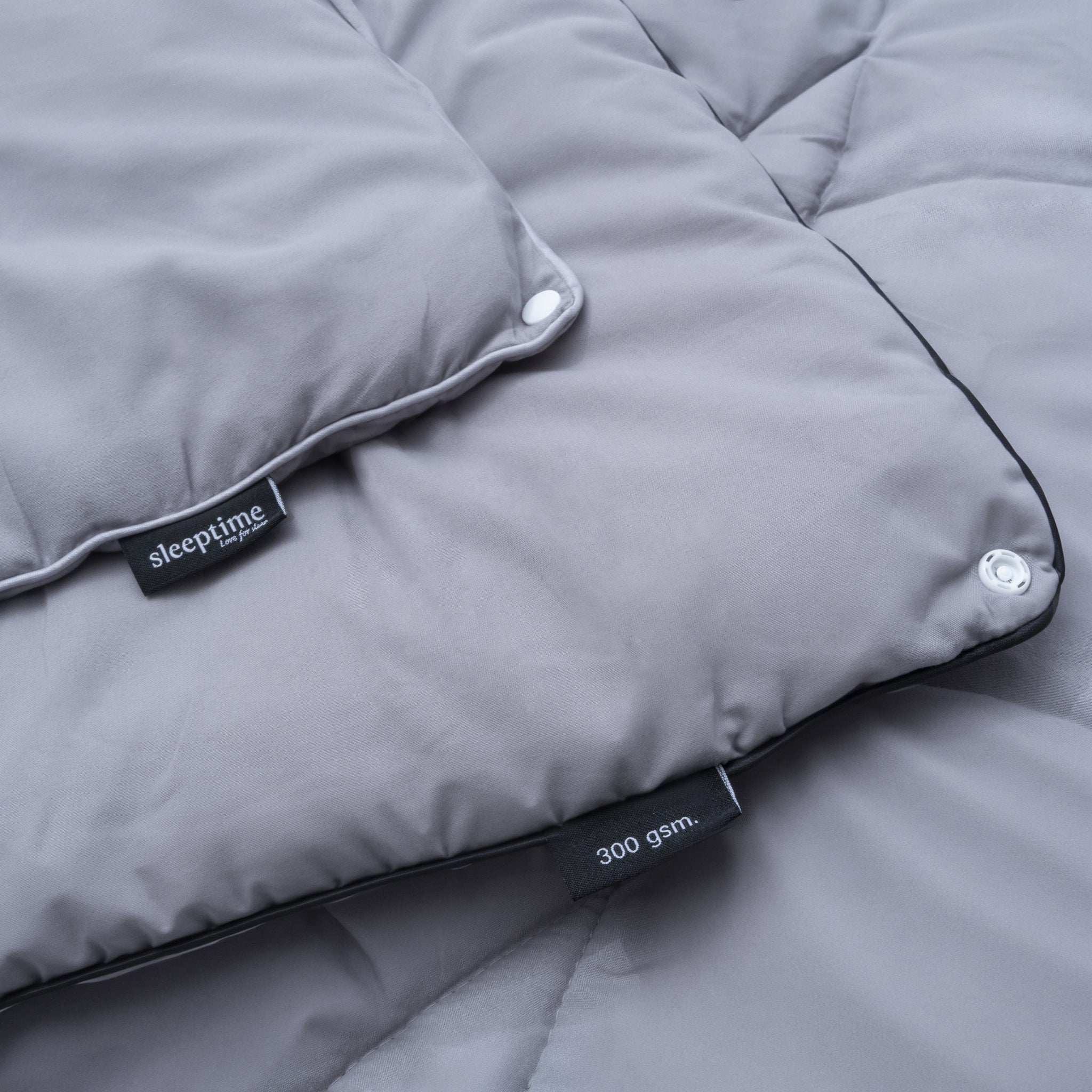 Partnerdekbed Grijs 240 x 220