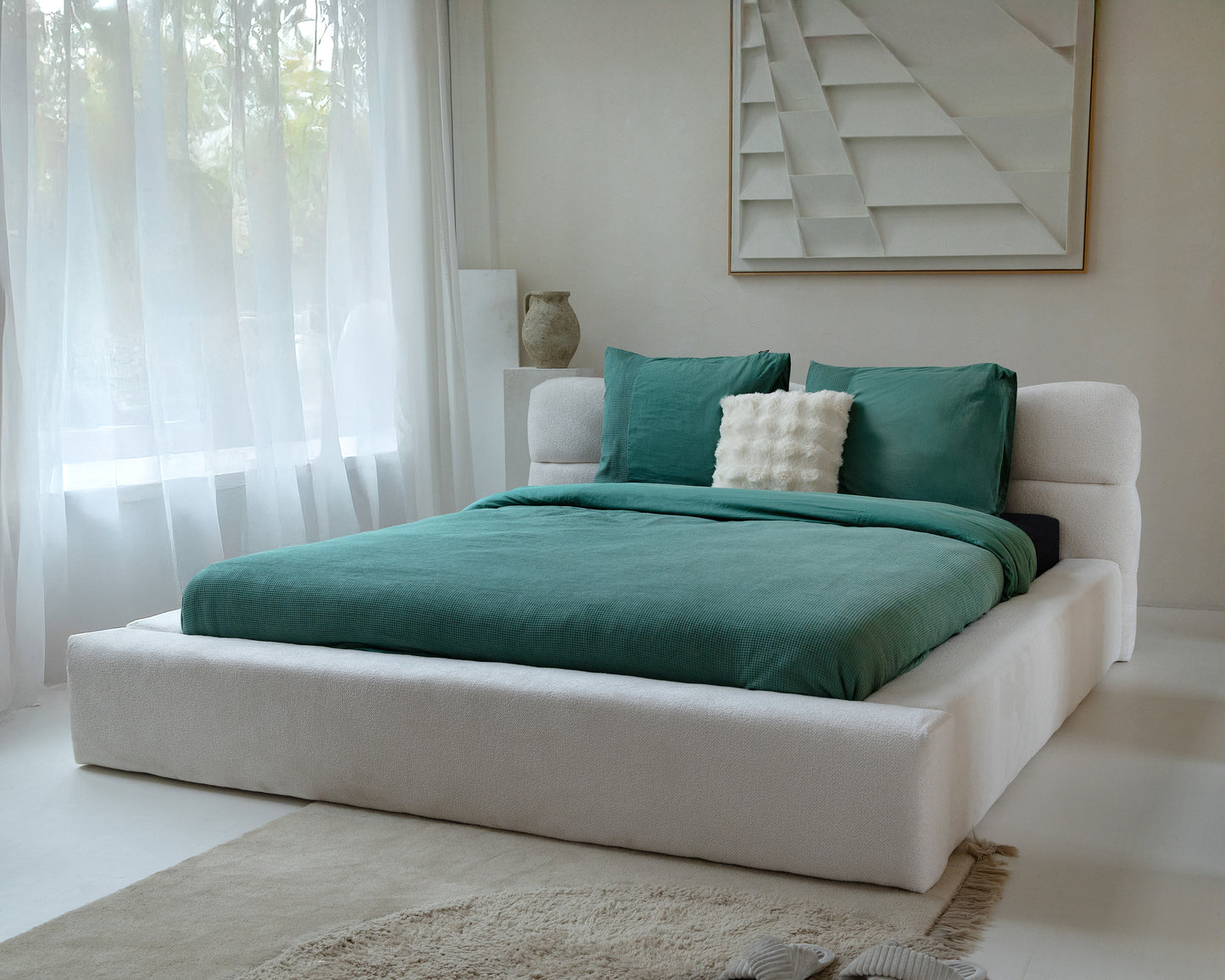 Waffle Groen 240 x 200/260