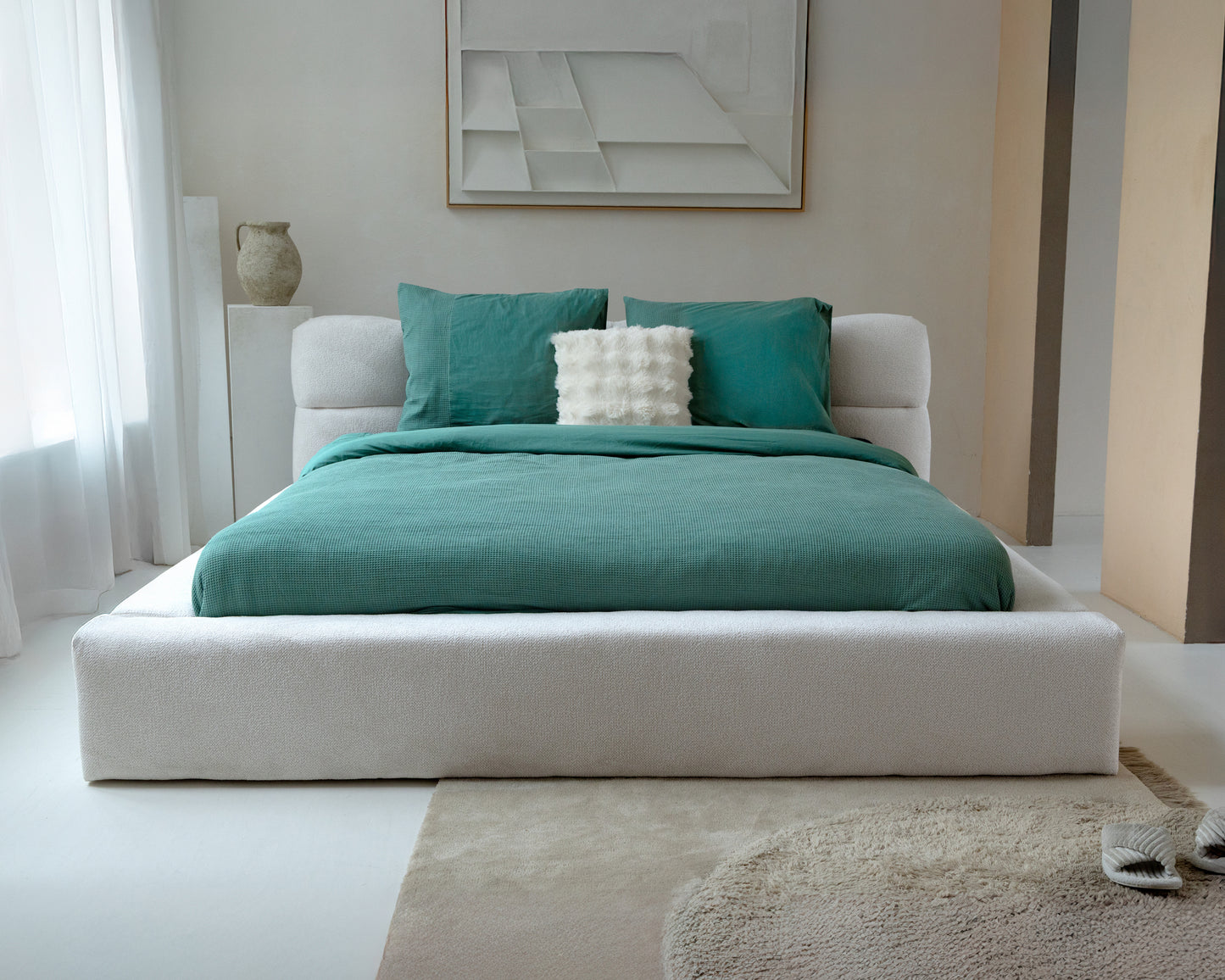 Waffle Groen 240 x 200/260