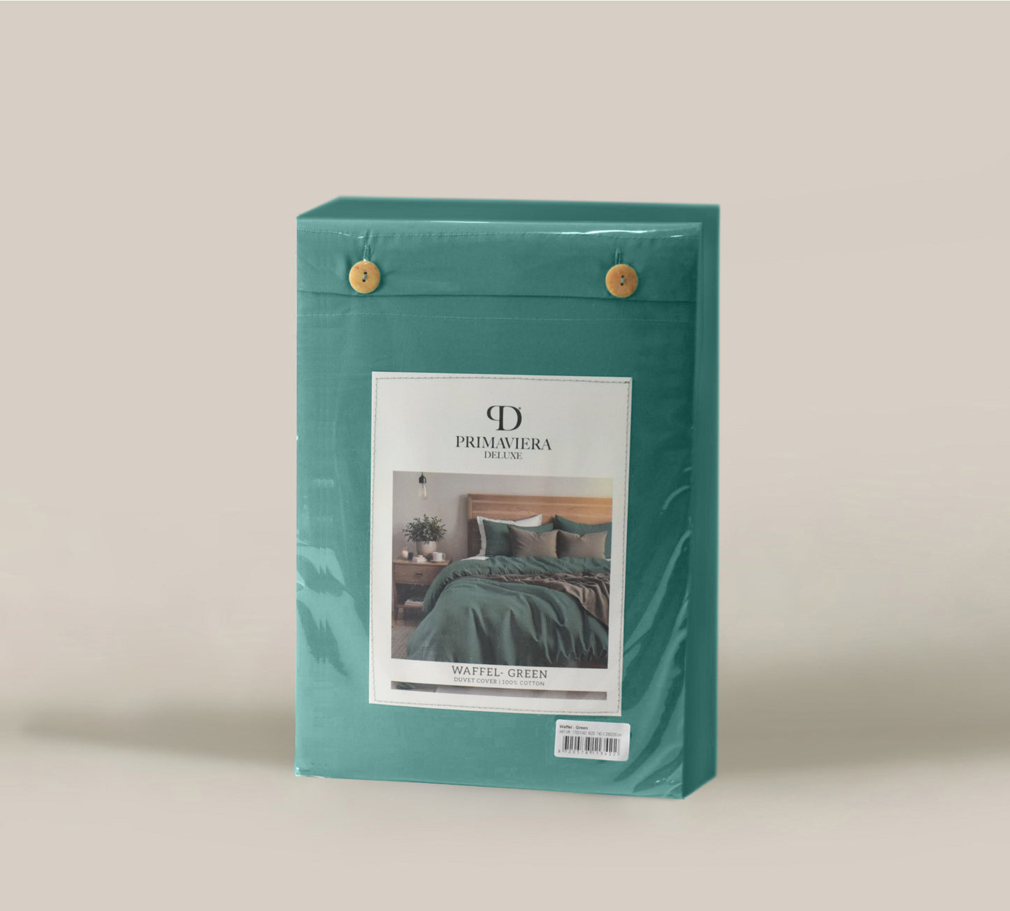 Waffle Groen 240 x 200/260