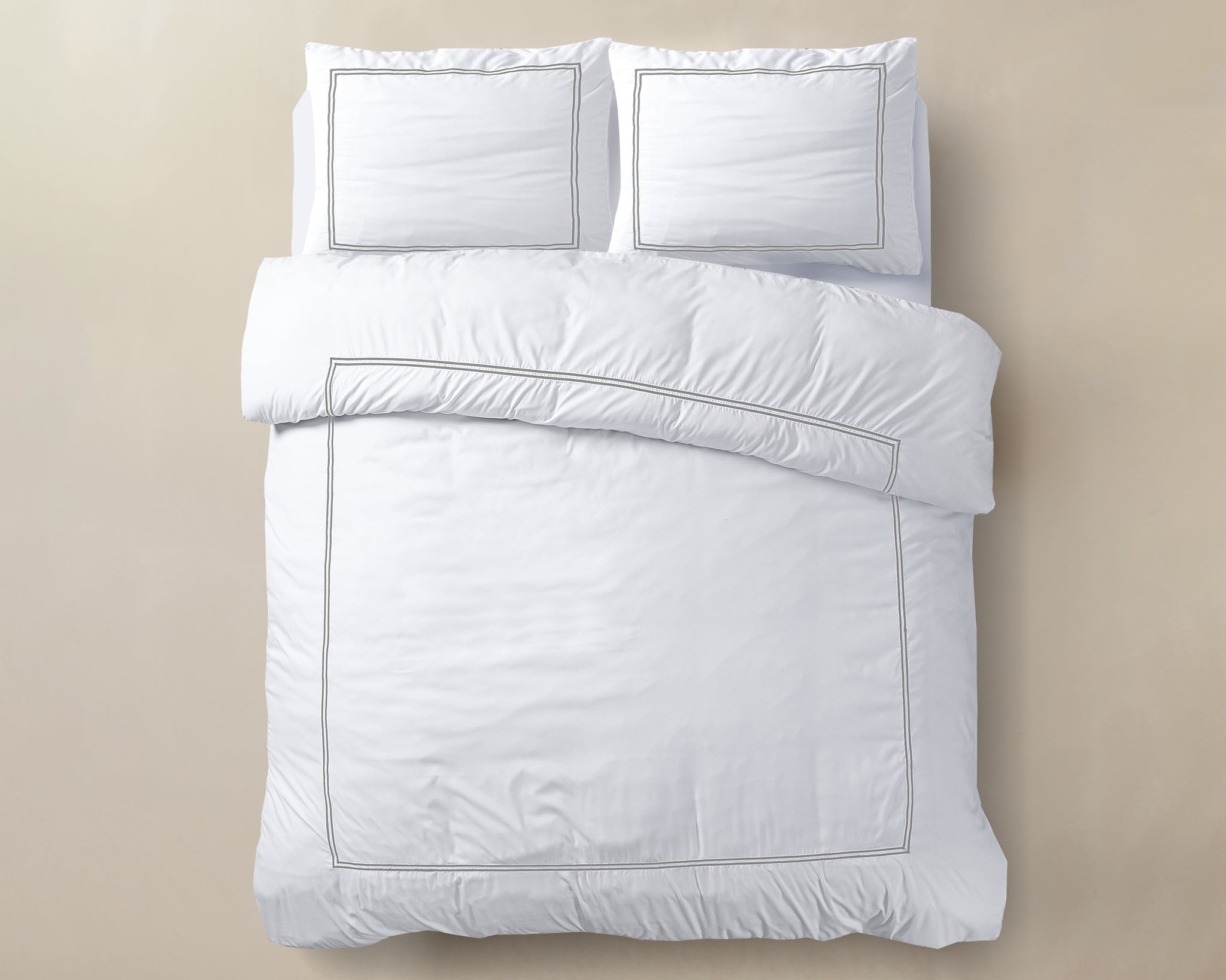 Brata Wit/Grijs Wit 140 x 200/260