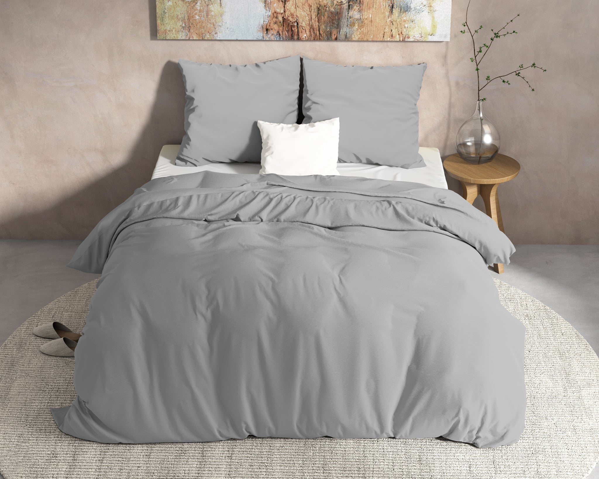 DH Flanel Mendez Grijs 240 x 200/220