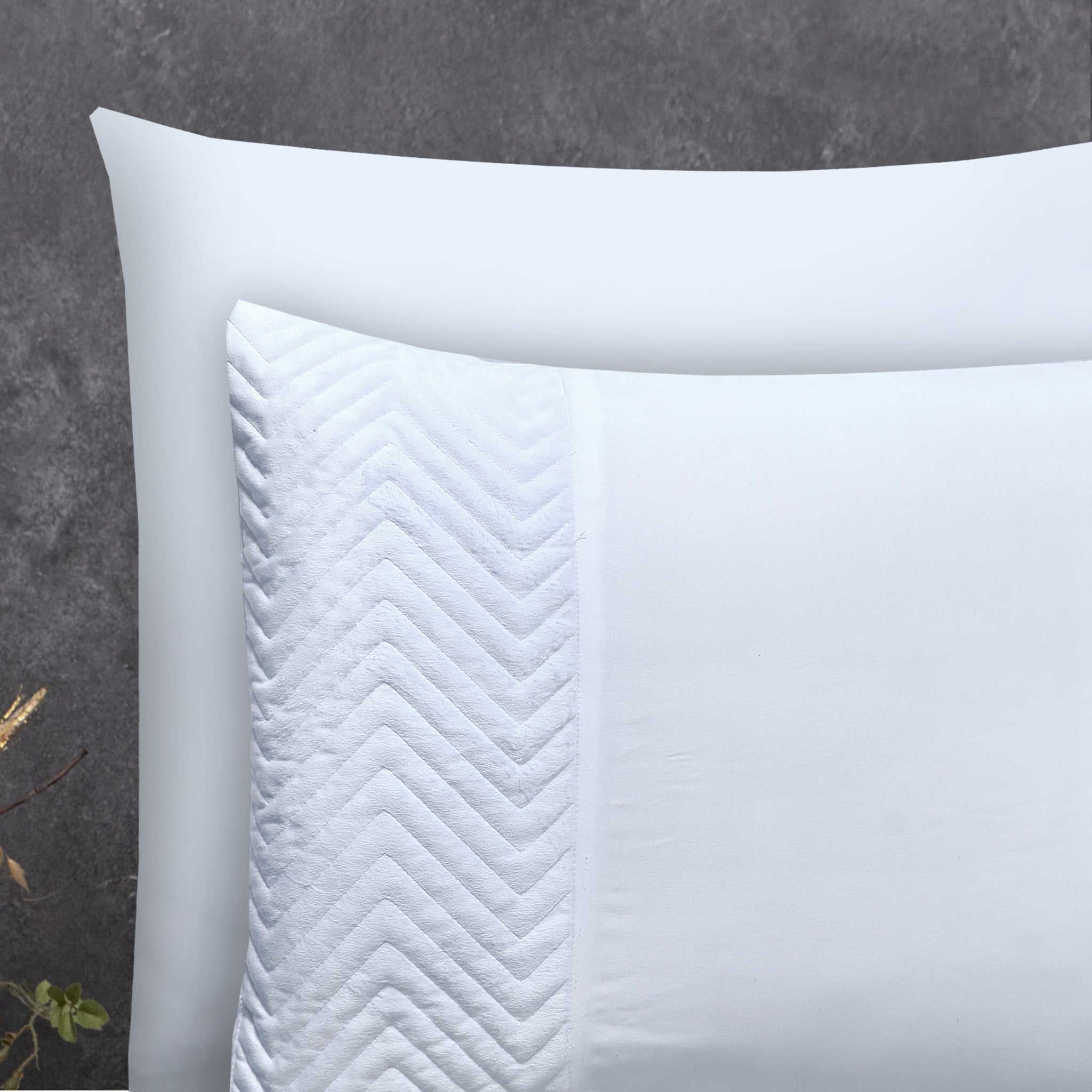 DD Velvet crossline White 140 x 200/220