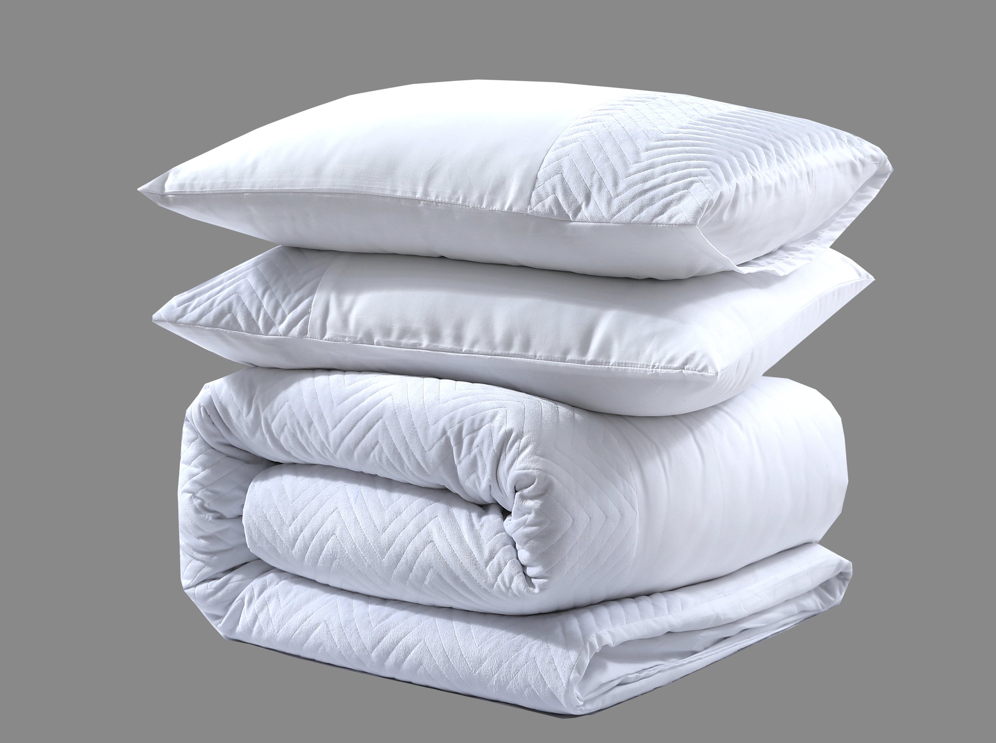 DD Velvet crossline Wit 140 x 200/220