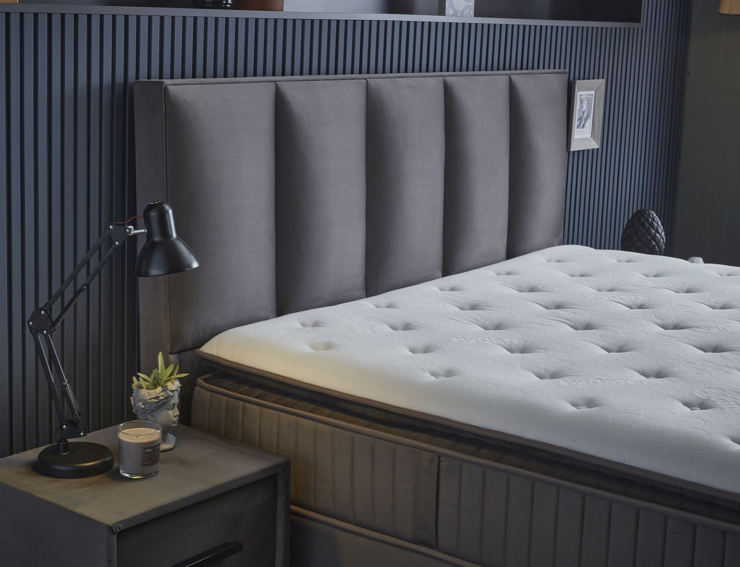 Opbergboxspring Birdybedd Antraciet 140x200