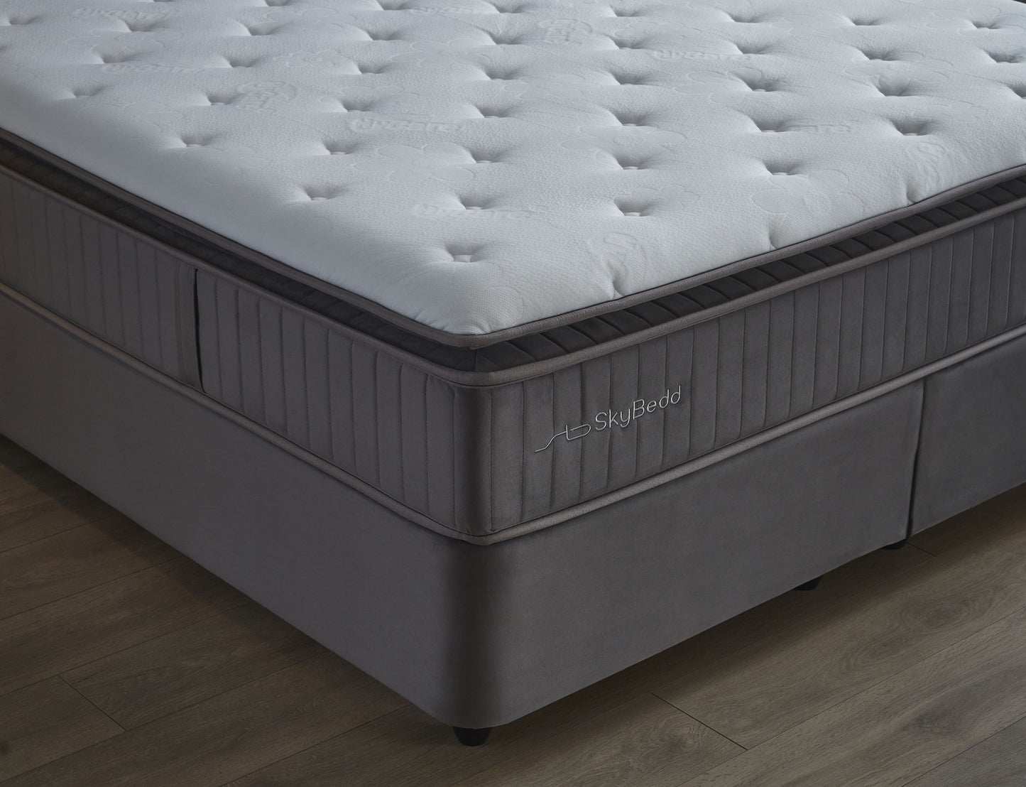 Opbergboxspring Birdybedd Antraciet 140x200