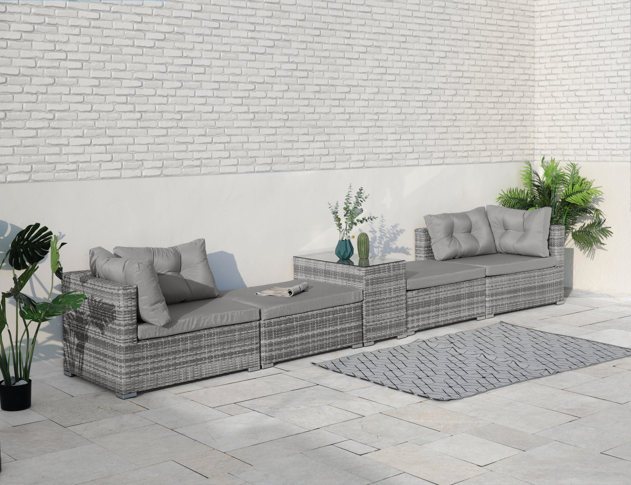 Opbergboxspring Modebedd Antraciet 160x200