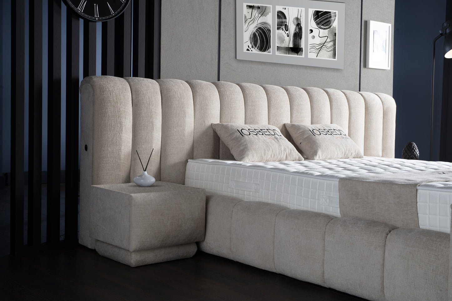 Opbergboxspring Iosbedd Beige 180x200