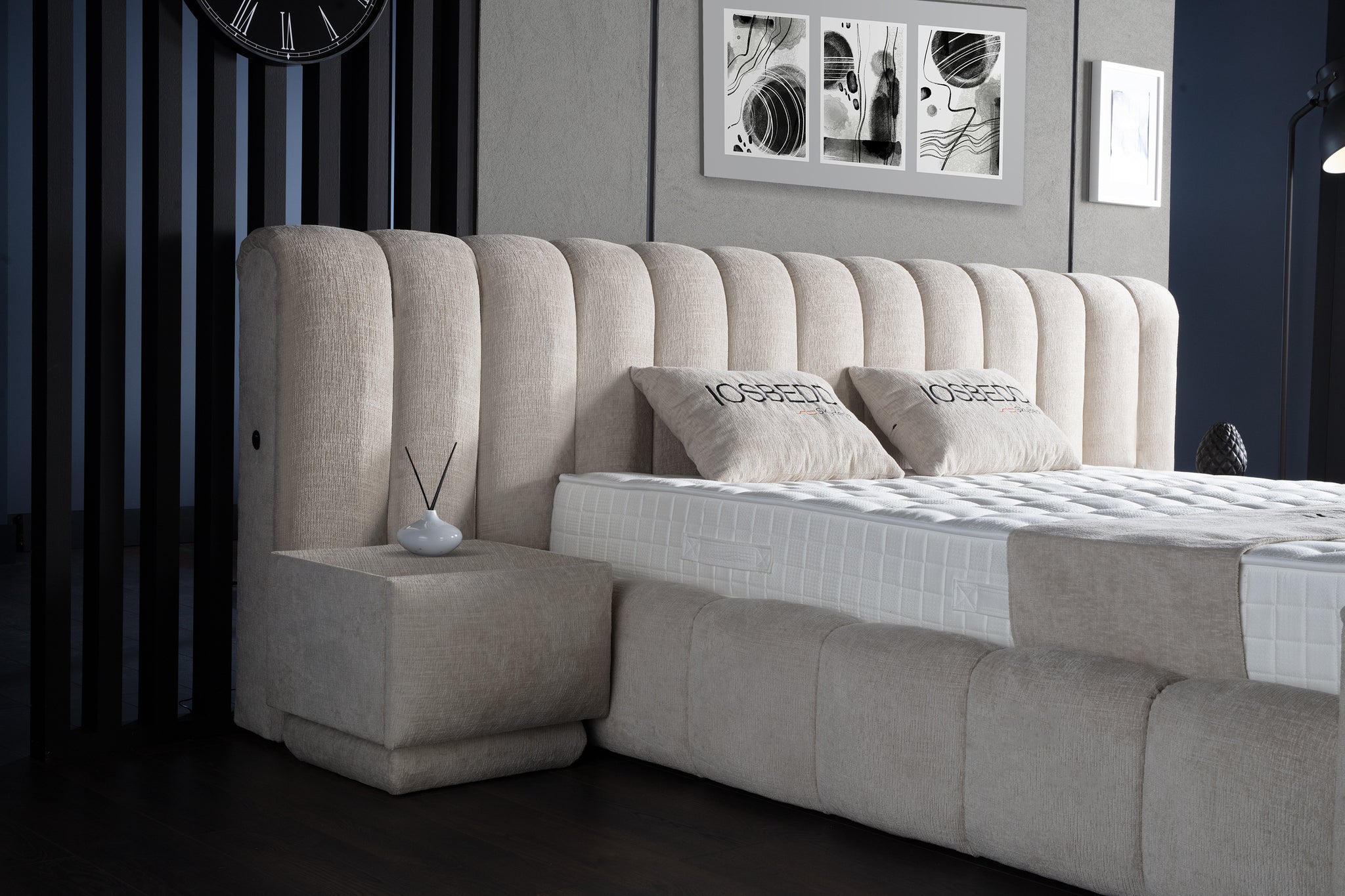 Opbergboxspring Iosbedd Beige 180x200