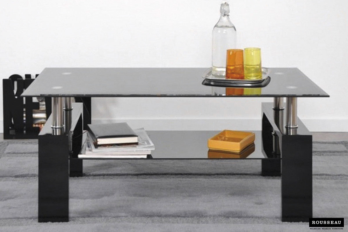 Coffee table 'Alana' High-gloss black