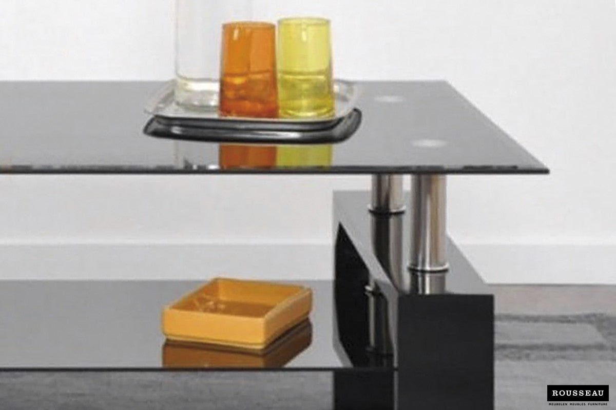 Coffee table 'Alana' High-gloss black