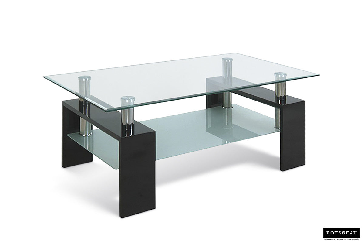 Coffee table 'Alana' High-gloss black