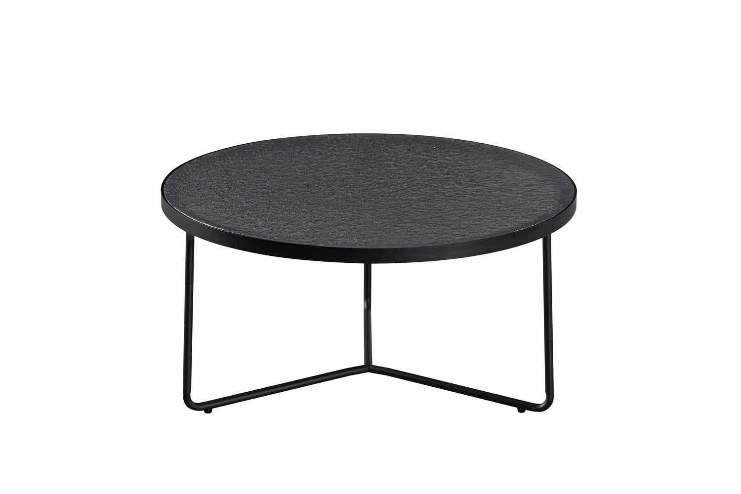 NEW - Coffee table 'Melia' Round Gray Glass