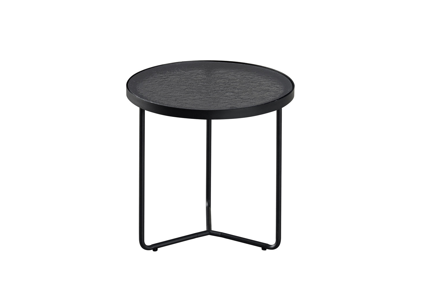 NEW - Coffee table 'Melia' Round Gray Glass