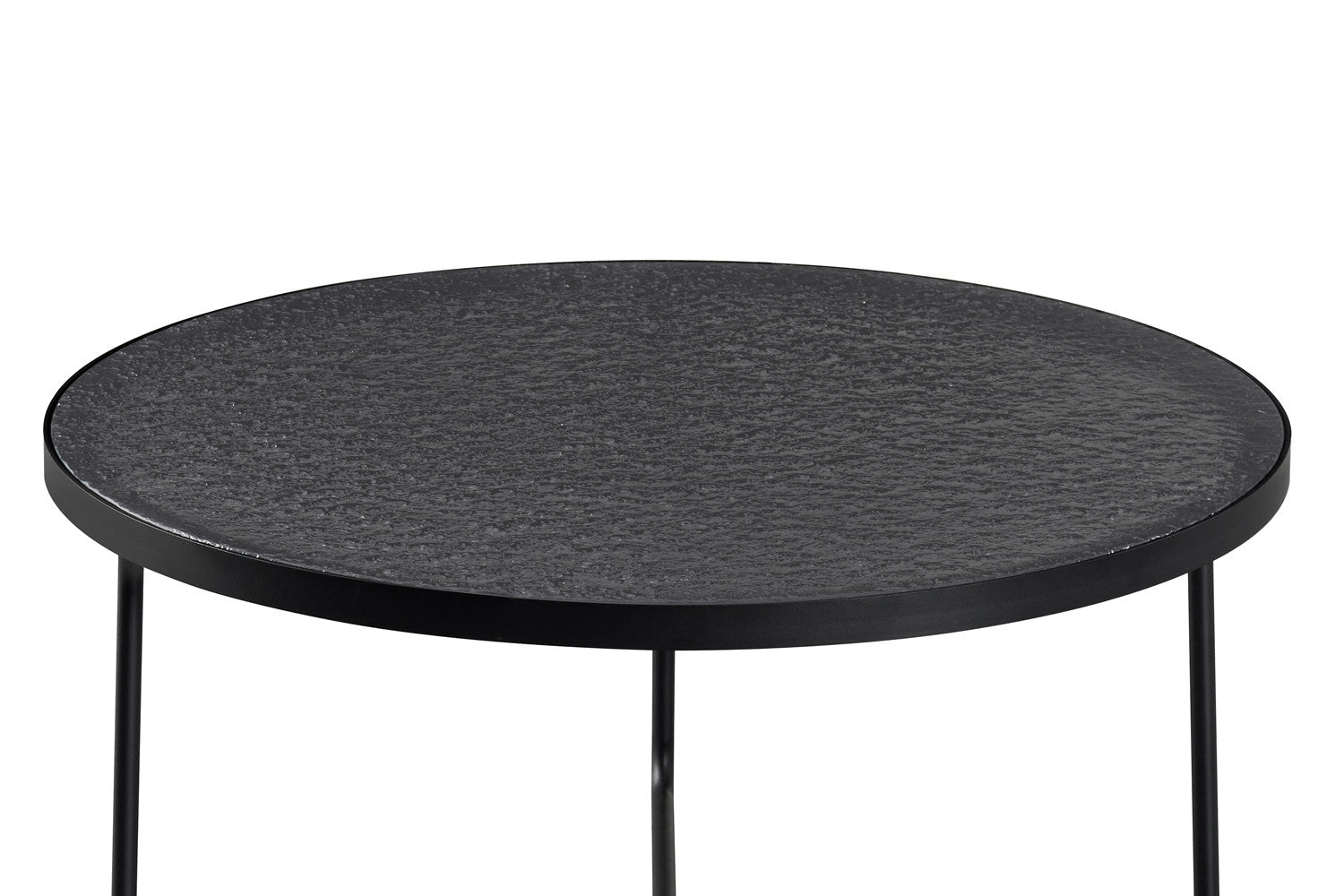 NEW - Coffee table 'Melia' Round Gray Glass