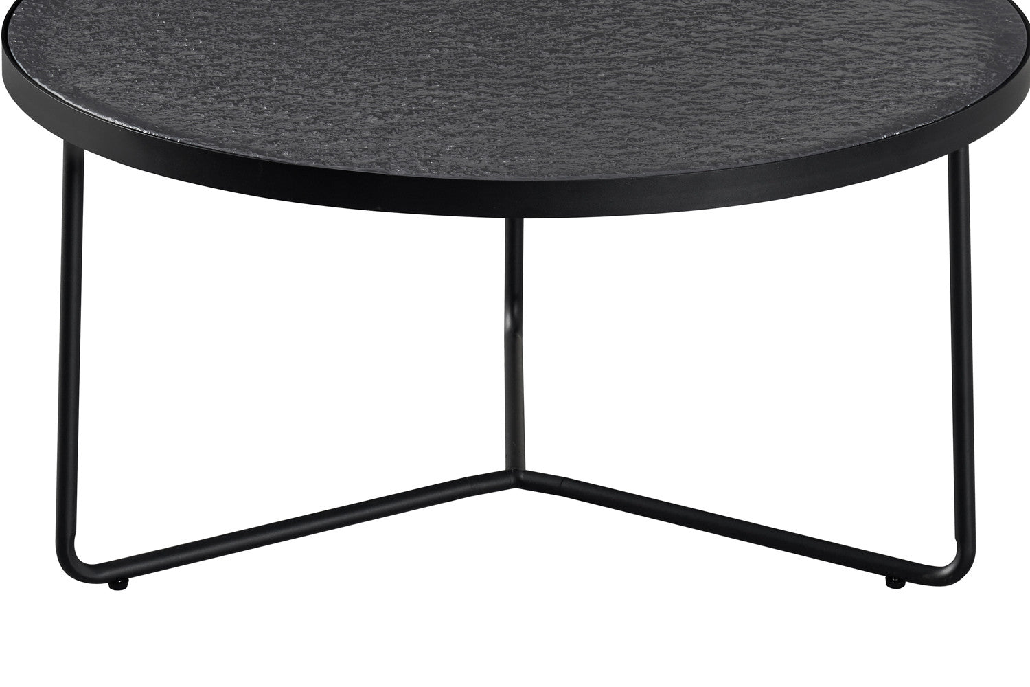 NEW - Coffee table 'Melia' Round Gray Glass