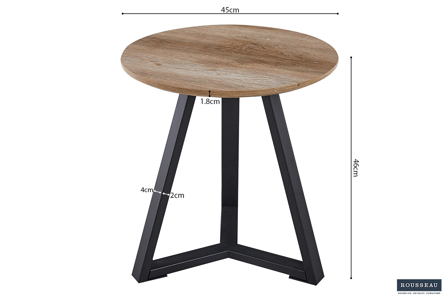 Side table 'Paso 2' Decor Old Oak