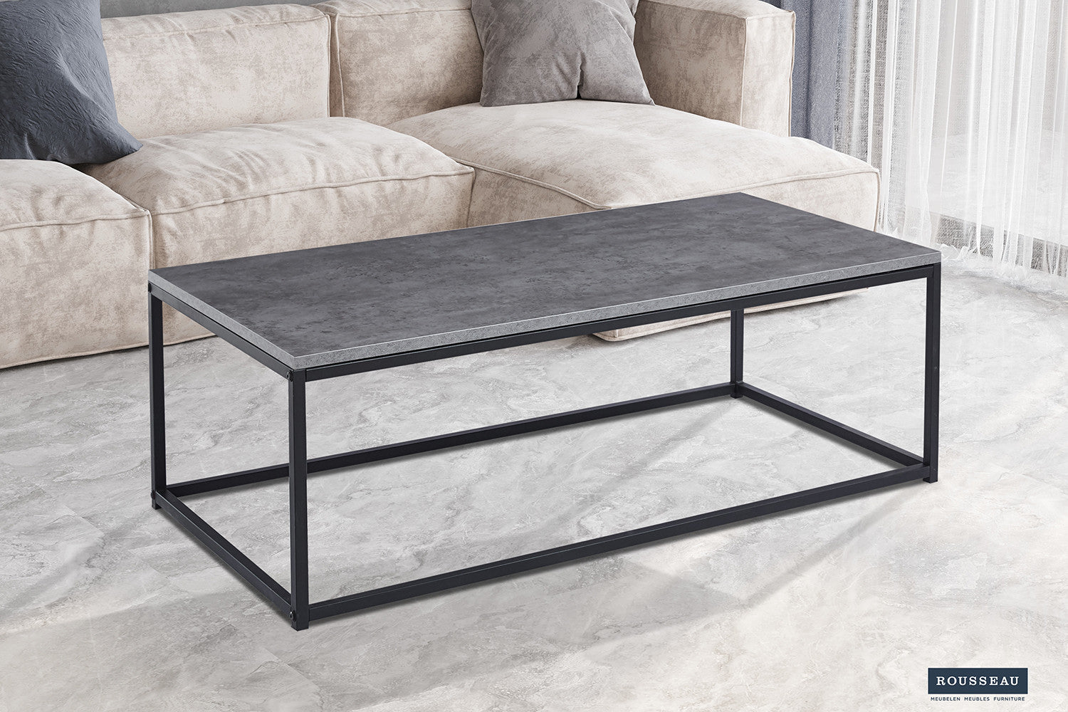 Salontafel 'Dallas' Decor Steen Grijs