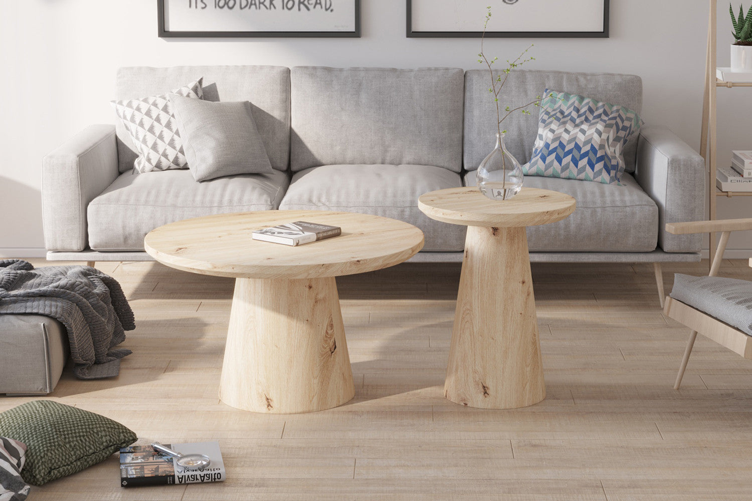 Salontafel 'Lukas' 80 cm Decor Oude eik