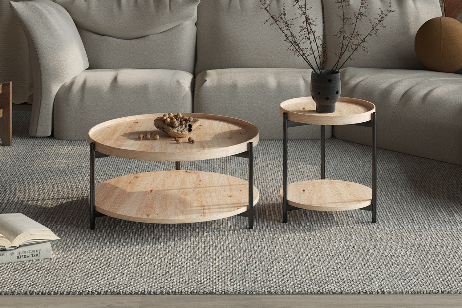 Coffee table 'Dalina' 45 cm Decor Old oak