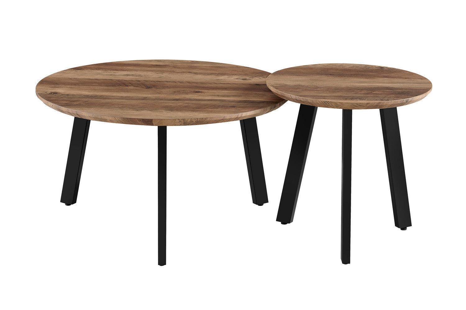 Set of 2 Coffee Tables 'Aziz' Decor Mango