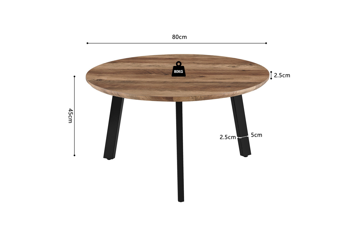 Set of 2 Coffee Tables 'Aziz' Decor Mango
