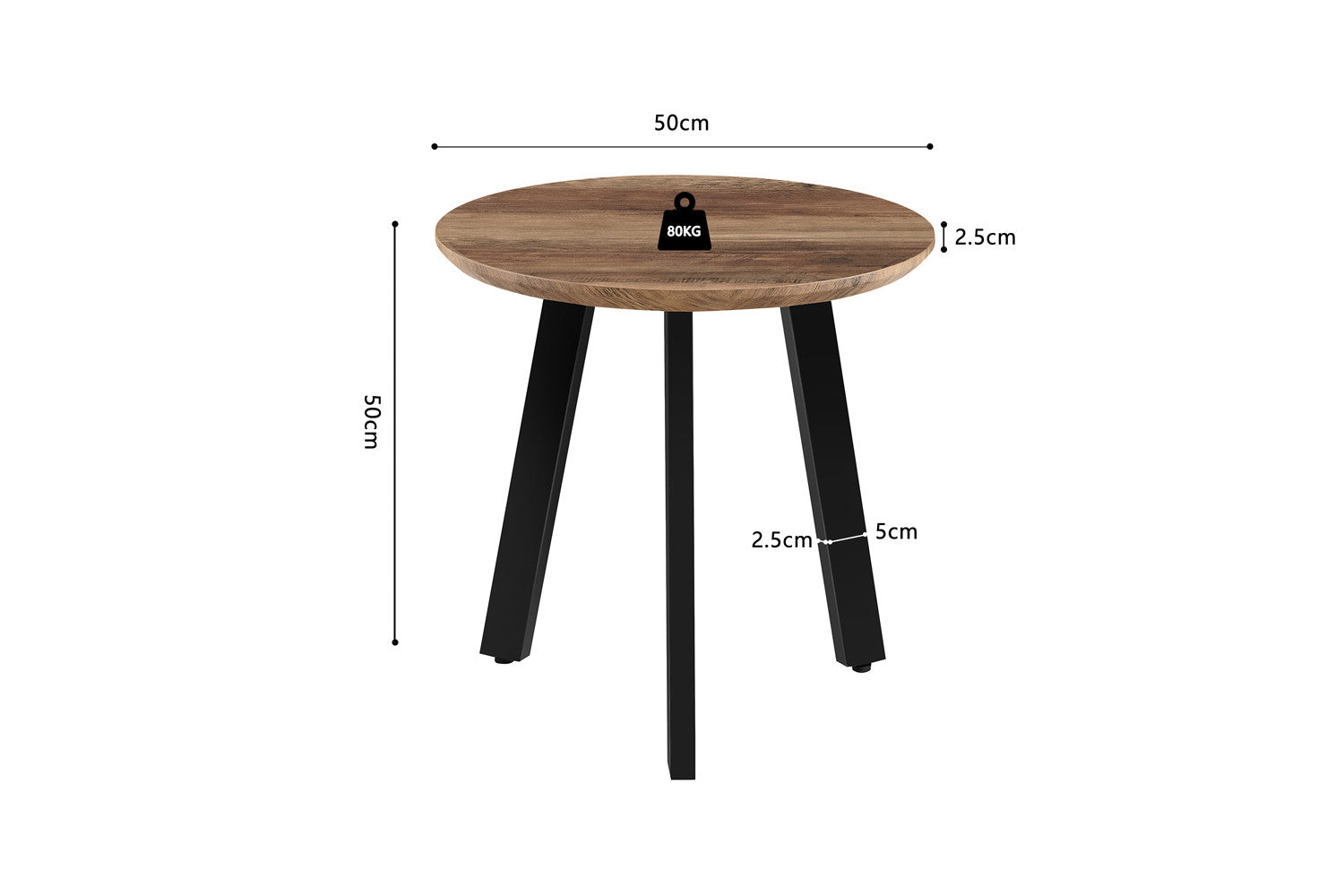 Set of 2 Coffee Tables 'Aziz' Decor Mango