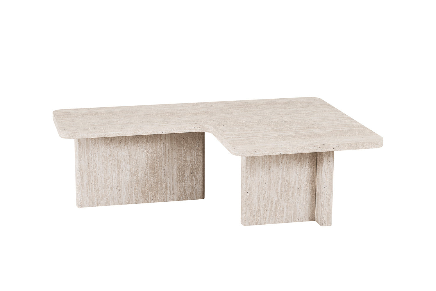 NEW - Coffee table 'Arallo' Decor Travertine Beige