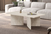 NEW - Coffee table 'Litar' Decor Travertine Beige