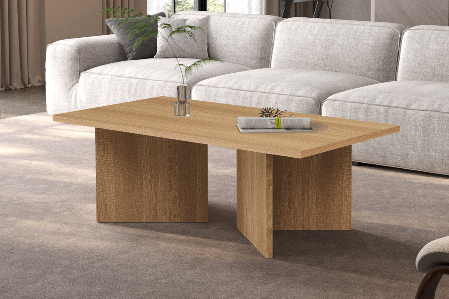NEW - Coffee table 'Litar' Decor Oak Natural