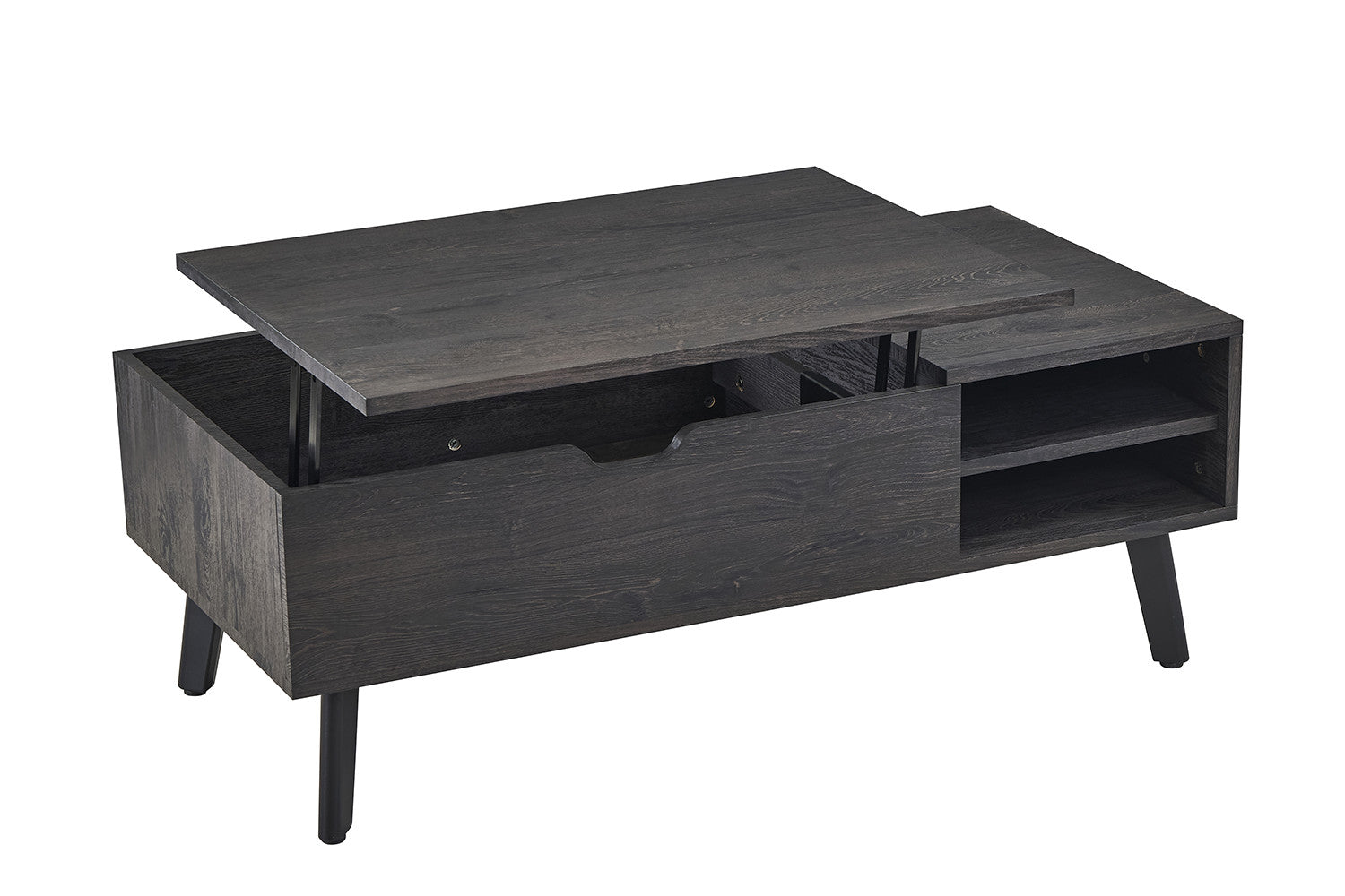 NEW - Coffee table 'Justine' Folding top Decor Dark brown