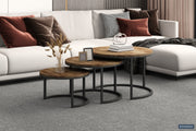 'Arnod' coffee table, 3-piece, mango wood