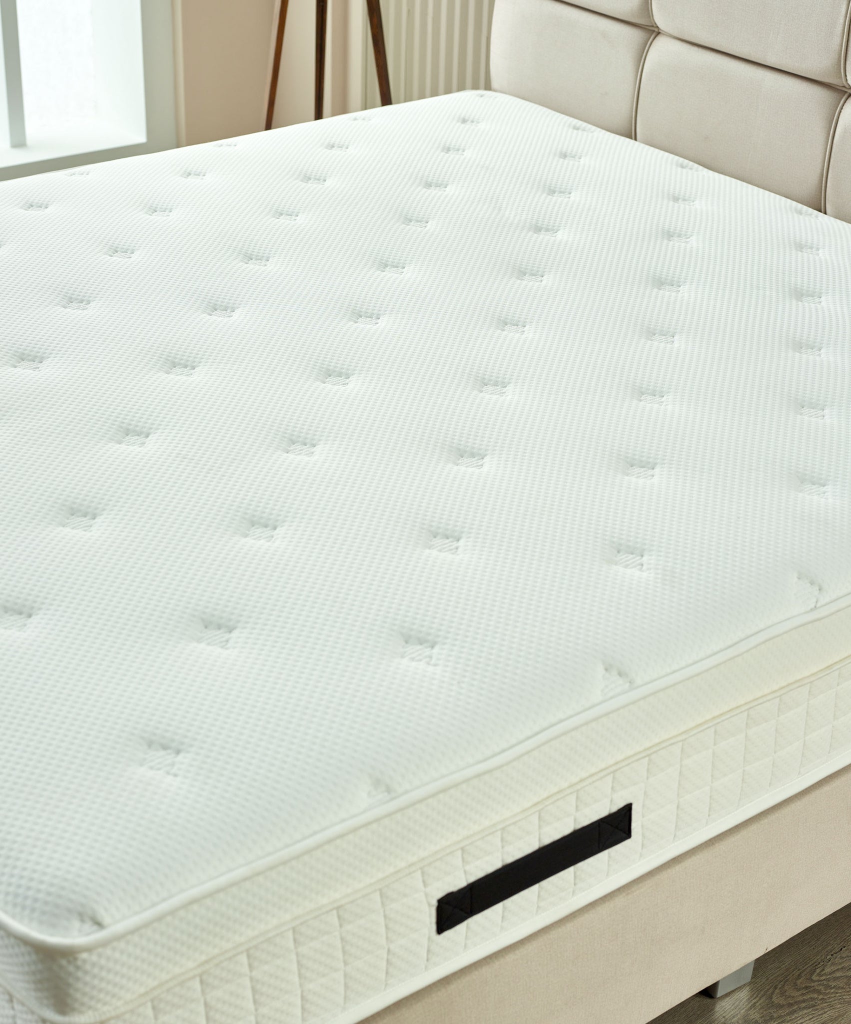 Boxspring Vida Velvet Beige 140x200