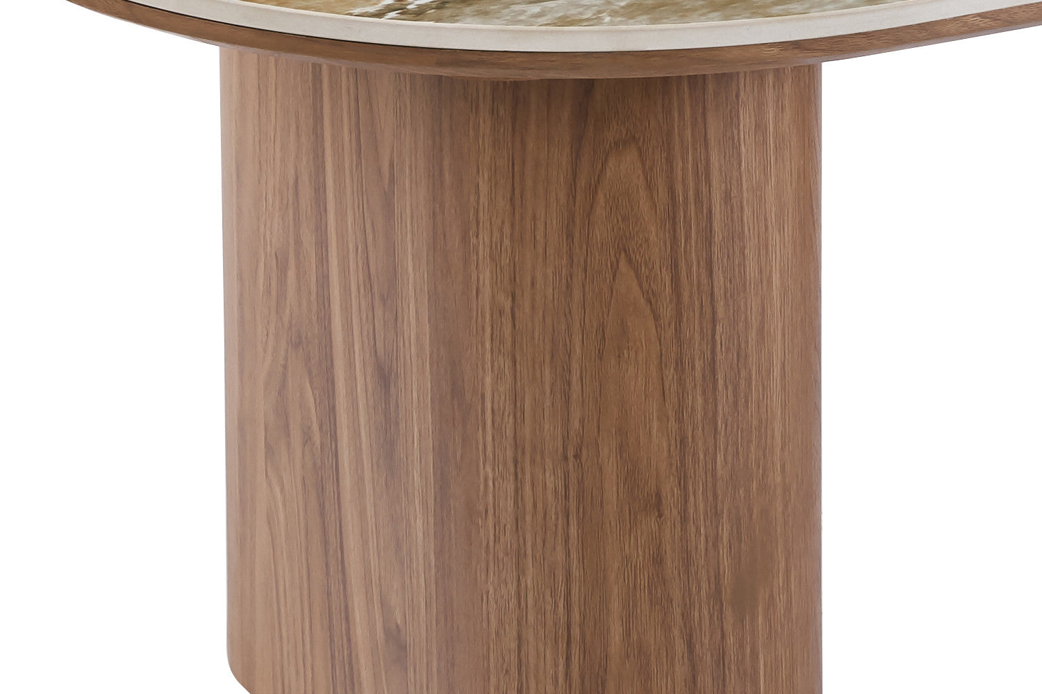 NEW - Coffee table 'Evora' Glossy Stone Pandora gold brown