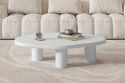 Coffee table 'Tavira' 120 cm Cement Ecru