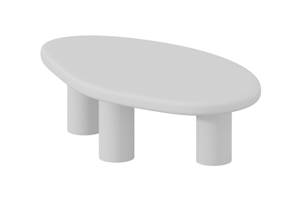 Coffee table 'Tavira' 120 cm Cement Ecru