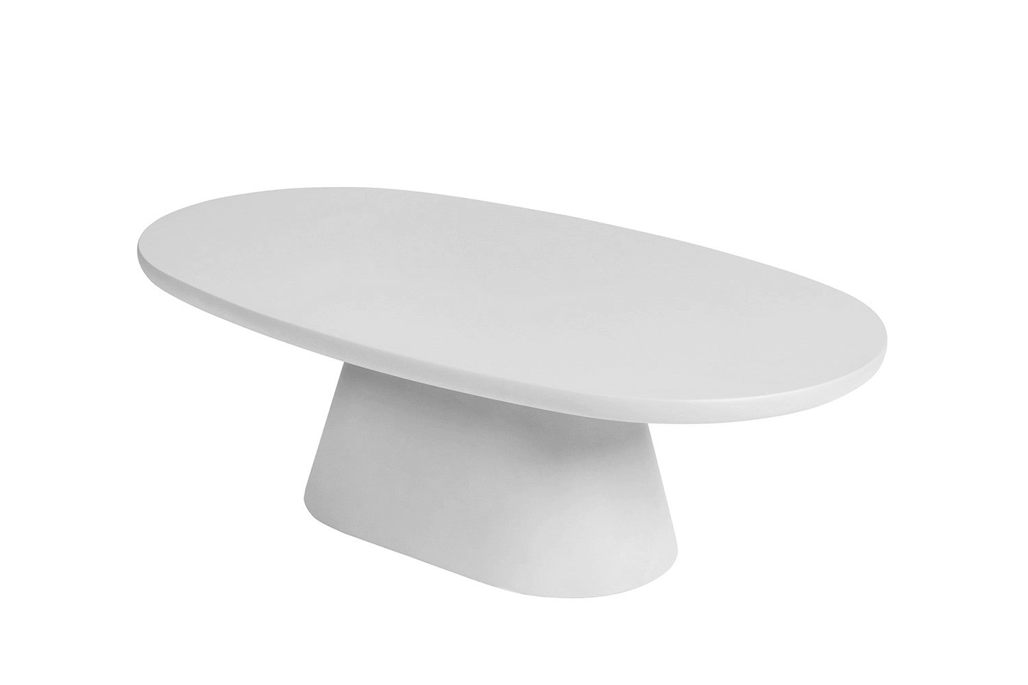 Coffee table 'Tavira' 120 cm Oval Cement Ecru