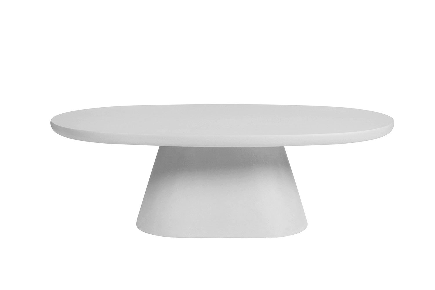 Coffee table 'Tavira' 120 cm Oval Cement Ecru