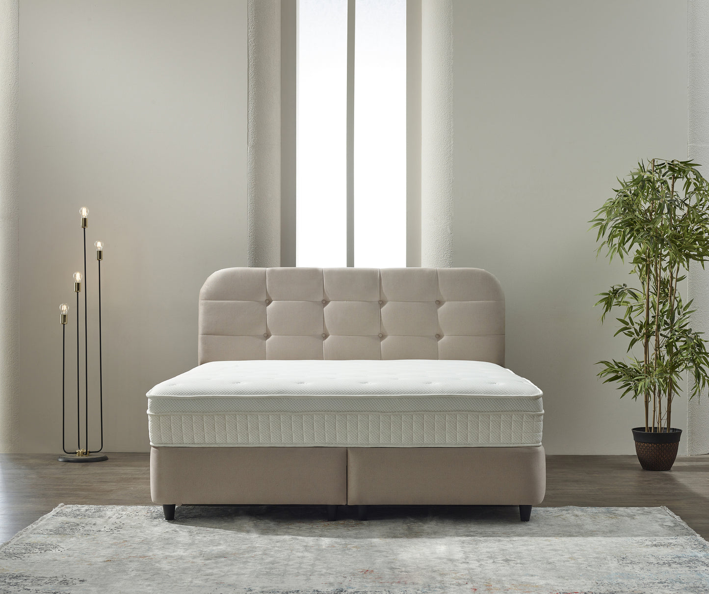 Opbergboxspring Rondo Velvet Antraciet 180x200