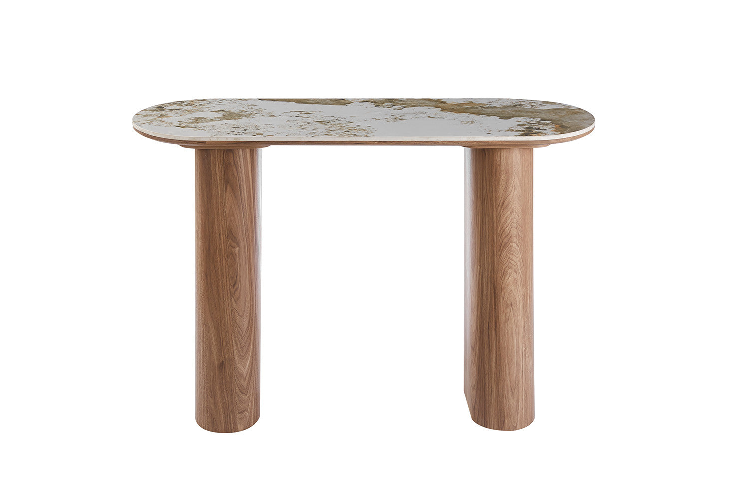 NEW - Console 'Evora' Glossy Stone Pandora gold brown