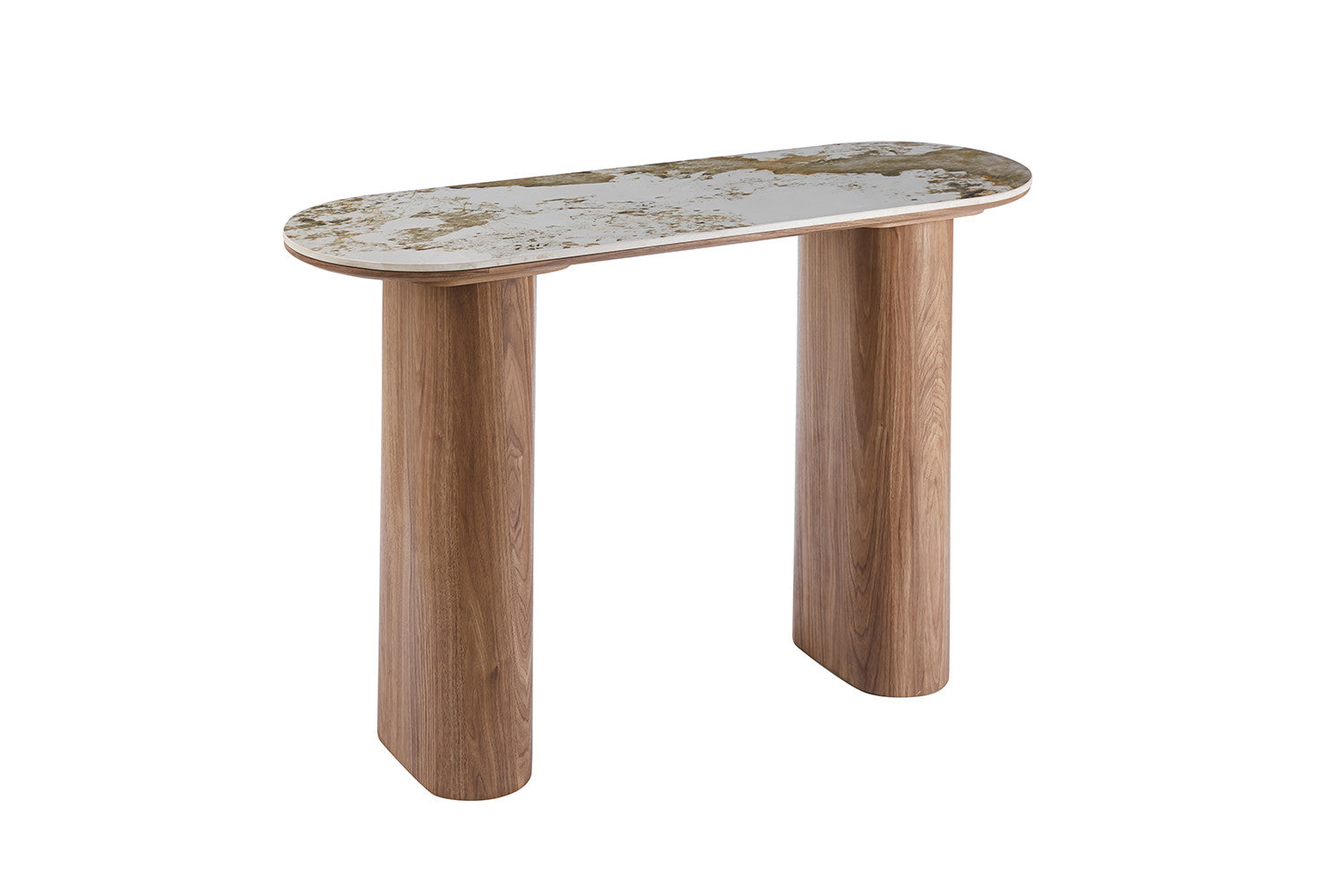 NEW - Console 'Evora' Glossy Stone Pandora gold brown