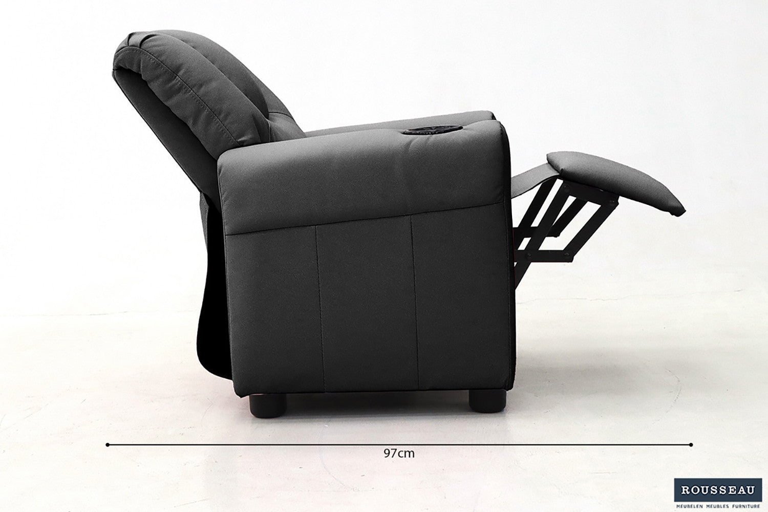 Mini-Relax 'Renée' manually adjustable PU Black